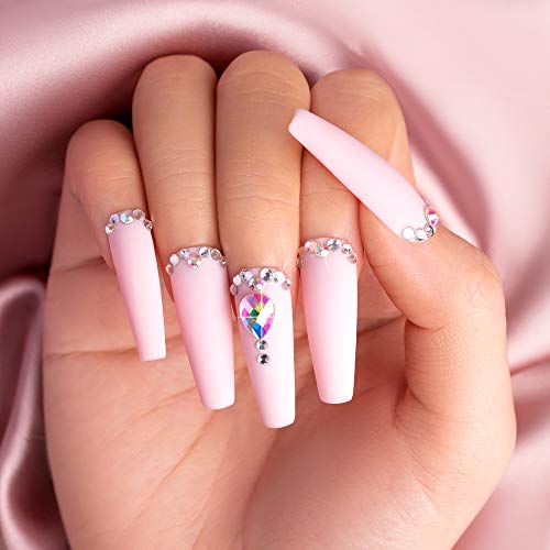 Beetles Gel Polish Nail Art Rhinestones Glue Set, 120+3456 Pcs Crystal Glass AB Rhinestone Gems with Beetles Gel Nail Polish Kit, 6 Colors Gel Polish Set - Image 5