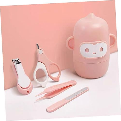 BESTonZON Baby Stuff 1 Set Baby Nail Scissors Newborn Nail Trimmer Cute Nail Clippers for Newborn Babies Newborn Boy Essentials Toddler Necessities Baby Needs Nail File Baby Girl Abs Pink - Image 5
