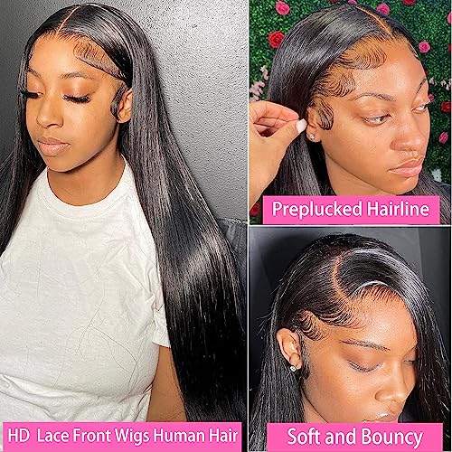 Black Human Hair Wig ? Long Straight - Image 5