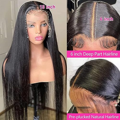 Black Human Hair Wig ? Long Straight - Image 2