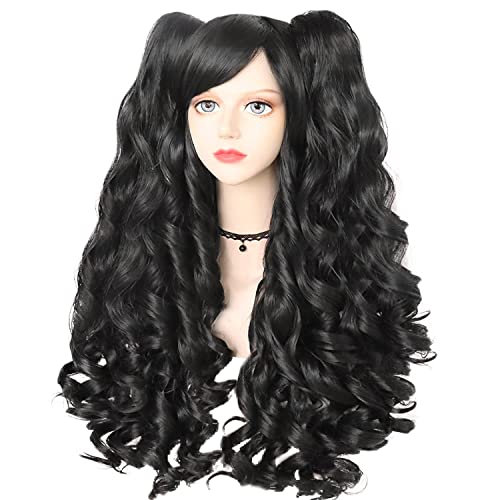 24-Inch Black Long Human Hair Wig for Women, Natural Look and Feel