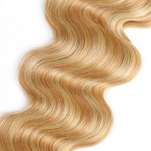 Blonde Bundles Human Hair 613 Body Wave Bundles P27/613 Human Hair Bundles 8 inch Single Bundle Two Tone Blonde Mixed With Honey Blonde Bundle for Women - Image 5