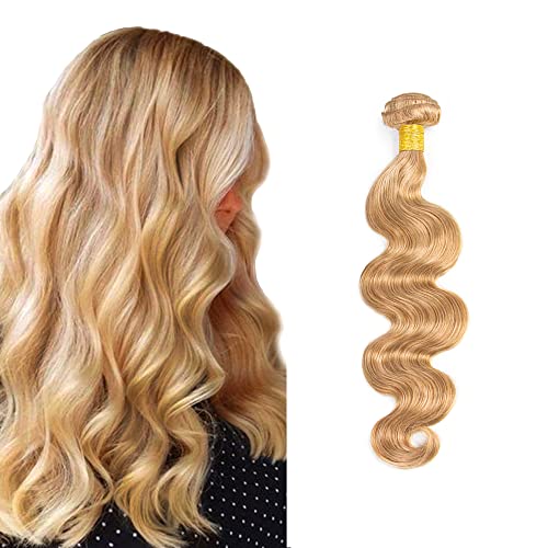 Blonde Bundles Human Hair 613 Body Wave Bundles P27/613 Human Hair Bundles 8 inch Single Bundle Two Tone Blonde Mixed With Honey Blonde Bundle for Women
