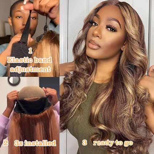 Blonde Full Lace Human Hair Wig for Women, Natural Look, Comfortable Fit, 20 Inch - Image 2