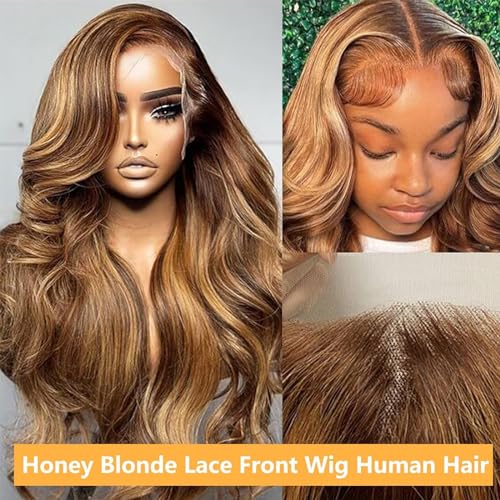 13x4 18 Inch Blonde Human Hair Lace Front Wig Natural Look Adjustable Straps - Image 3