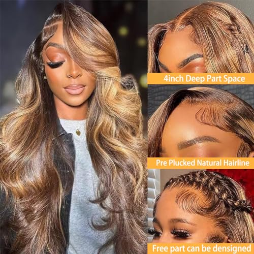 13x4 18 Inch Blonde Human Hair Lace Front Wig Natural Look Adjustable Straps - Image 2