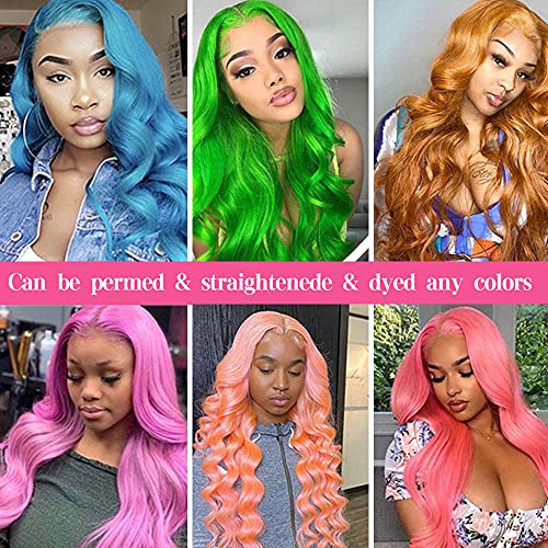 Blonde Lace Front Wigs Human Hair 13x4 613 Lace Front Wig Human Hair Body Wave 613 Frontal Wig Human Hair Pre Plucked with Baby Hair 180% Density 28Inch - Image 6