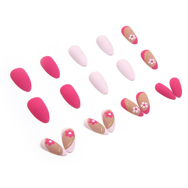 Boho-Inspired Acrylic Nail Designs Set for Creative Nail Art Enthusiasts - Image 4