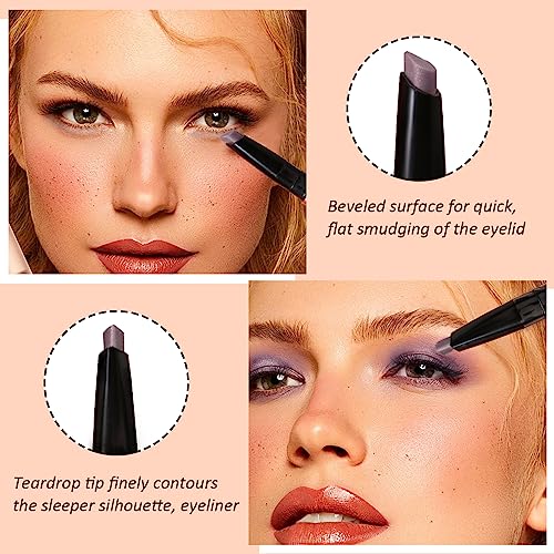 Boobeen Glitter Eyeshadow Stick, Cream Highlighter Shimmer Eye Brightener Pen for Women, Waterproof Eye Shadow Stick to a Create Multi-Dimensional Eyes Look - Image 4