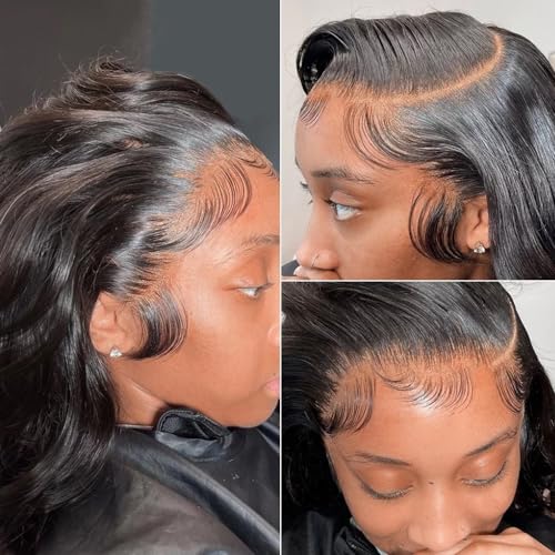 Natural Look 22 Inch 100% Brazilian Human Hair Lace Front Wig - Image 4