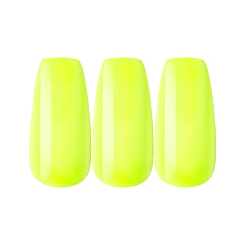 Bright Yellow Acrylic Nails - Image 2