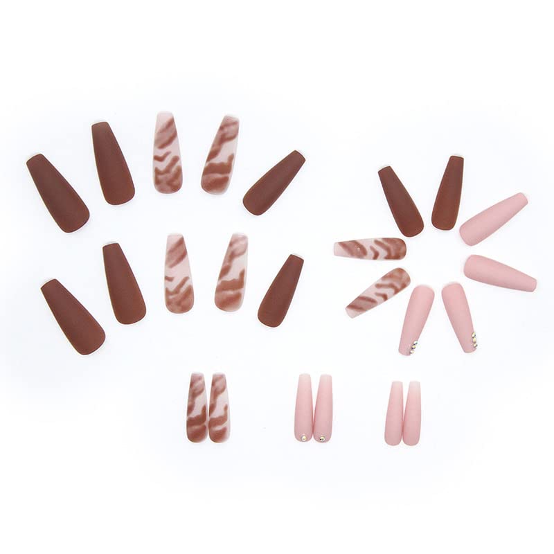 Brown Aesthetic Acrylic Nails - Image 5