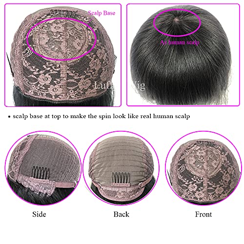 22 Inch Curly Brown Human Hair Wig for Women Natural Look and Feel - Image 6