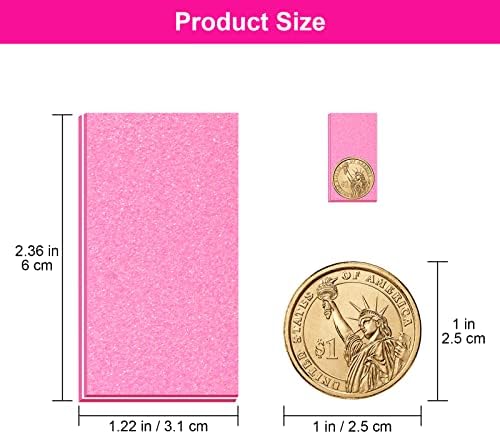 Buffer Block Nail File, 100/180 Grit Sponge Nail Buffers for Acrylic Nails, Mini Buffing Block Double Sided for Manicure Tools 30 Count - Pink - Image 6