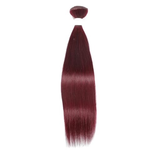 Burgundy 100g Premium Human Hair Bundles for Full-Length Extensions - Image 7