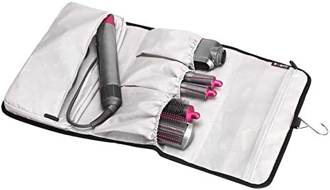 Buwico BUBM Travel Case Carry Case Portable Storage Bag Roller Hanging Bag Organizer for Dyson Airwrap Styler,Black Travel Case for Shark Flexstyle - Image 4