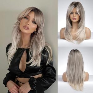 Medium Length Caucasian Natural Human Hair Wig for Women Soft Stylish