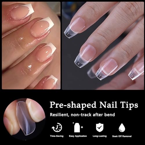 Stylish Coffin Gel Nail Art Kit for Chic Nail Designs and Creative Expressions - Image 4