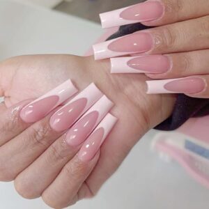 Elegant Long Acrylic Nails for Chic Nail Art Designs 12 Pcs Set
