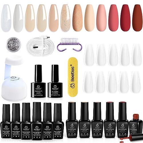 Elegant Neutral Gel Nail Design Kit for Chic and Stylish Manicures