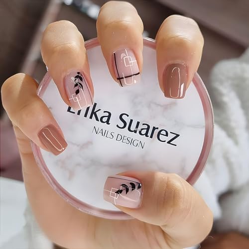 Chic Short Acrylic Nails for Stylish Looks - Easy Application, Durable, Pack of 24
