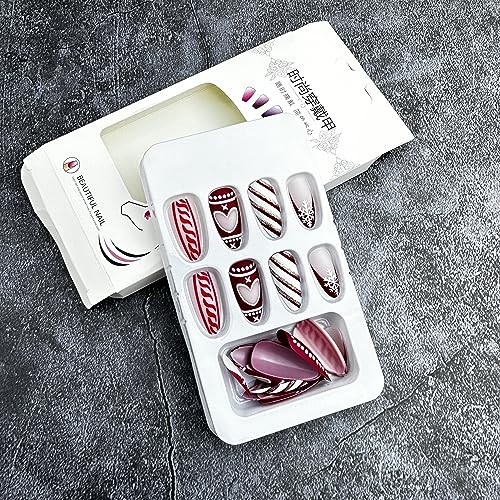 Christmas Acrylic Nails Almond - Image 6