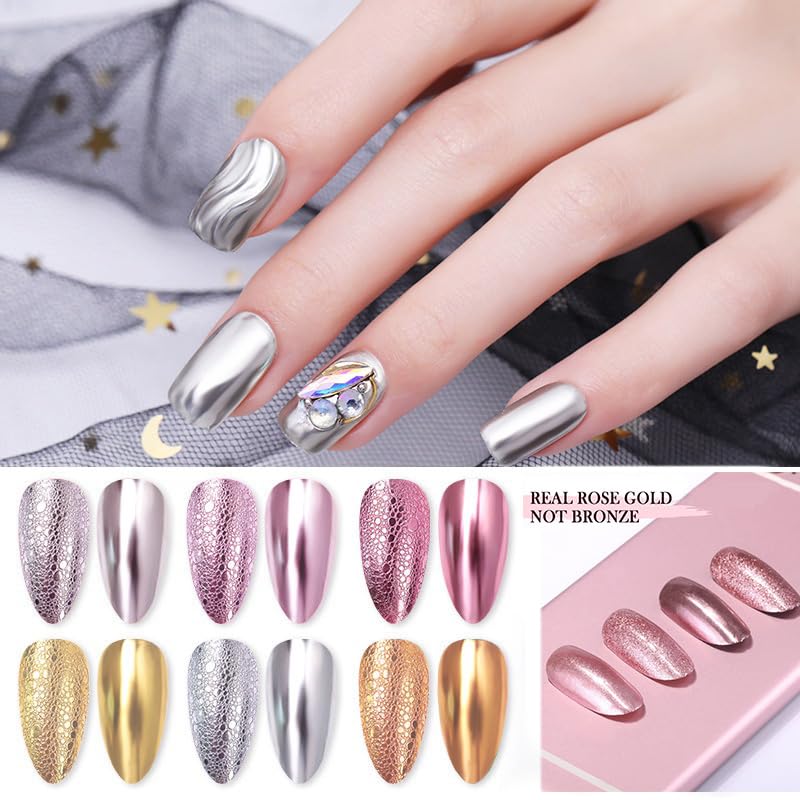 Shimmering Chrome Powder for Gel Nails 10g Stunning Nail Art Pigment - Image 3