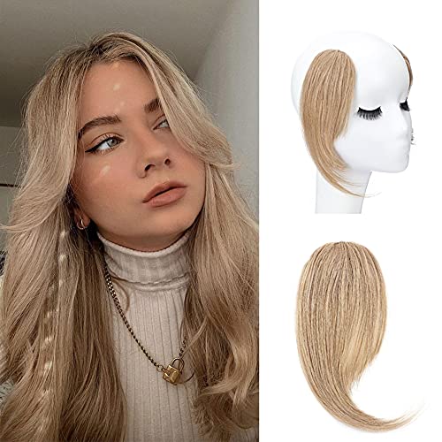 100% Remy Human Hair Clip-In Fringe 8 Inch Medium Brown for Instant Style Change