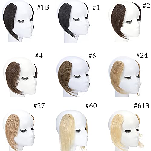 100% Remy Human Hair Clip-In Fringe 8 Inch Medium Brown for Instant Style Change - Image 7