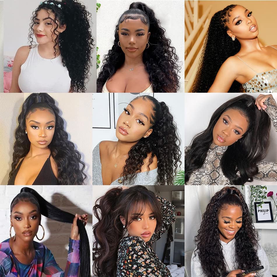 Clip-on human hair ponytail extension. - Image 6