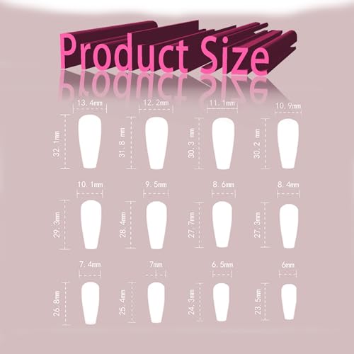 24-Piece Coffin-Shaped Stick-On Nails for Effortless DIY Manicures and Chic Nail Art - Image 5