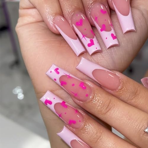 24-Piece Coffin-Shaped Stick-On Nails for Effortless DIY Manicures and Chic Nail Art