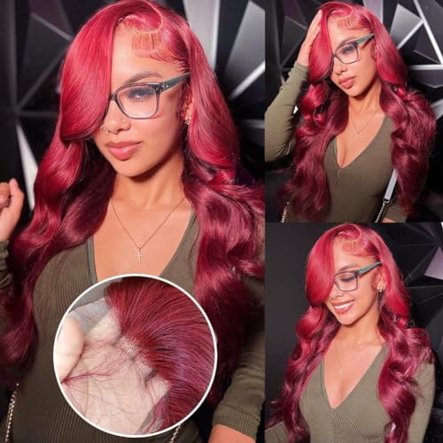 Colored Full Lace Human Hair Wig for Women - Natural Look, Adjustable Size - Image 5