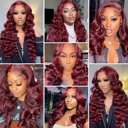Colored Full Lace Human Hair Wig for Women - Natural Look, Adjustable Size - Image 8