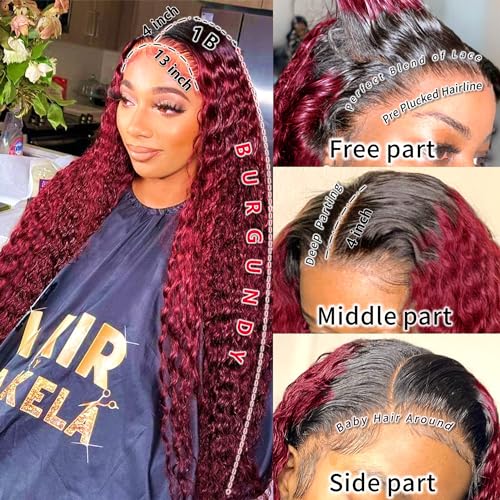 ?Colored Human Hair Lace Front Wig? - Image 2