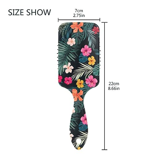 Vibrant Handle Colorful Bristle Detangling Hairbrush for Effortless Styling - Image 3