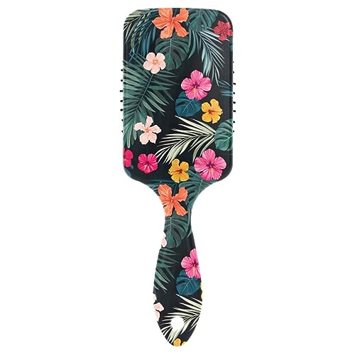 Vibrant Handle Colorful Bristle Detangling Hairbrush for Effortless Styling