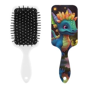Ergonomic Grip Colorful Hair Brush for Vibrant Styles, Gentle Detangling