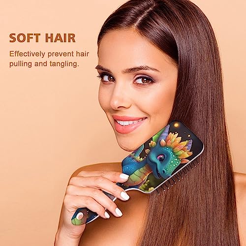 Ergonomic Grip Colorful Hair Brush for Vibrant Styles, Gentle Detangling - Image 4