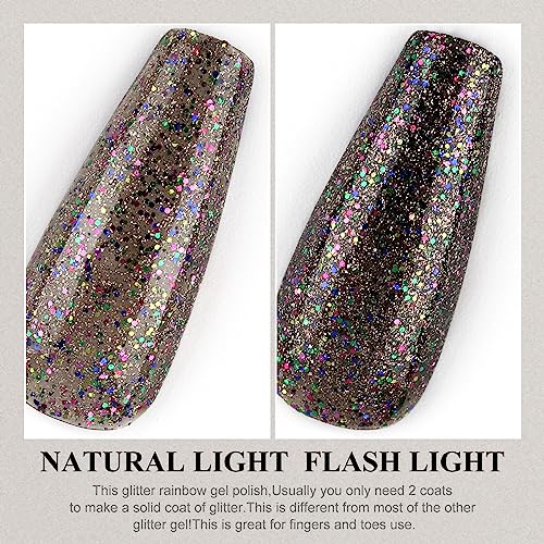 Confetti Glitter Nail Polish with Sparkling Finish, 15ml Capacity for Stunning Nails - Image 5