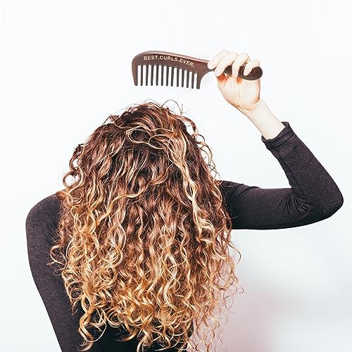 Controlled Chaos Wide Tooth Comb for Curly Hair – 100% Peachwood Anti Static Detangling Comb, Scalp Massaging Wooden Comb for Men, Women & Kids - Image 7