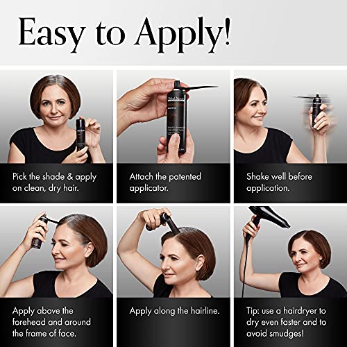 Instant Gray Root Cover Up Spray for All Hair Types 4 oz Hair Concealer - Image 6