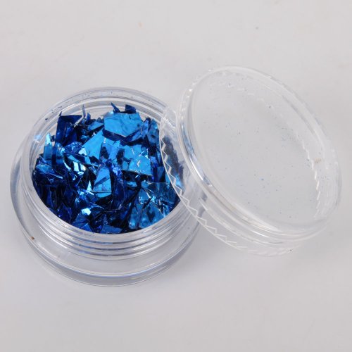 Crushed Shell Acrylic Nails - Image 4