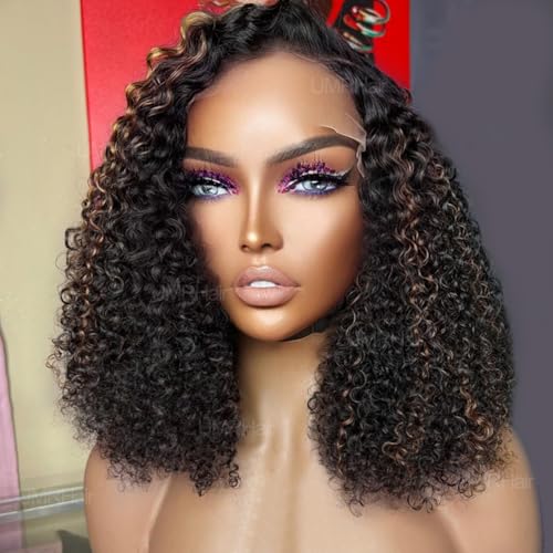 100% Human Hair Curly Bob Wig Natural Look for Everyday Wear 10 Inch - Image 4