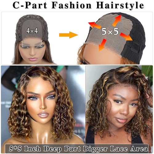 100% Human Hair Curly Bob Wig for a Natural Look and Feel - Image 3