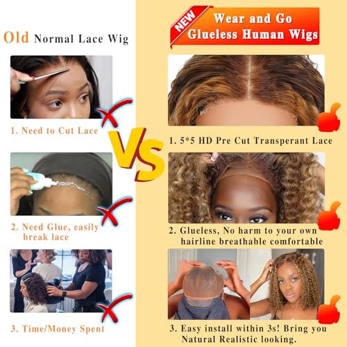 100% Human Hair Curly Bob Wig for a Natural Look and Feel - Image 6