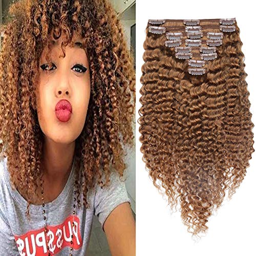 Curly Clip-In Human Hair Extensions