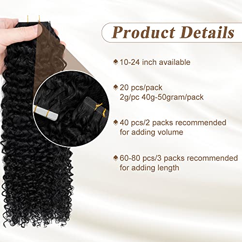 20-Inch Curly Human Hair Clip-In Extensions Natural Look for All Hair Types - Image 4