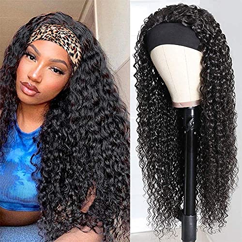 Curly Human Hair Headband Wig ? Short Version