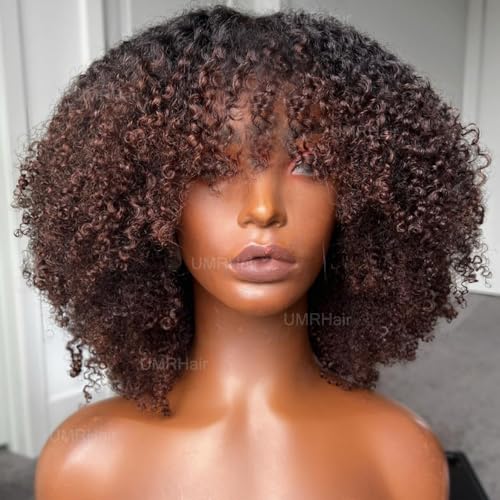 13x4 Lace Front Curly Human Hair Wig for Women - 150% Density